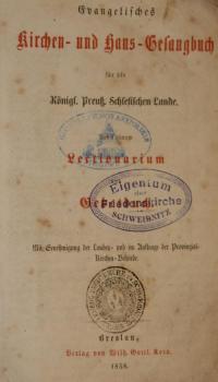 Evangelisches kirchę- und Haus-Gesangbuch
