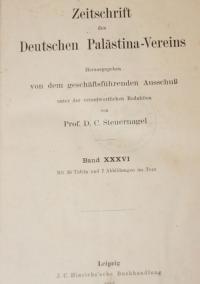 Zeitschrift des Deutschen Palästina-Vereins