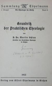 Grundrib der Praktischen Theologie.