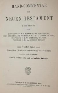 Hand-Commentar zum Neuen Testament Bd. 4
