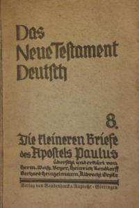 Das Neue Testament Deutsch Bd. 8
