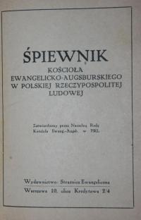 Śpiewnik Kościoła Ewangelicko-Augsburskiego w PRL
