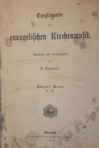 Encyklopädie der evangelischen Kirchenmusik Bd. 2 L-Q