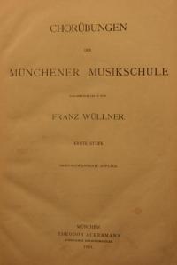 Chorübungen der Münchener Musikschule