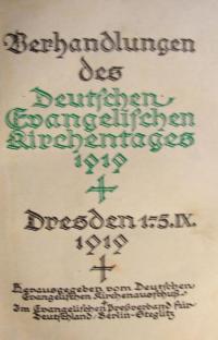 Verhandlungen des Deutschen Evangelischen Kirchentages 1919