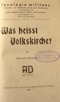 Was heisst Volkskirche?
