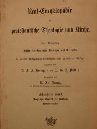 Real-Encyklopädie für protestantische Theologie und Kirche Bd. 18