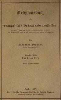 Religionsbuch für evangelische Präparandenanstalten