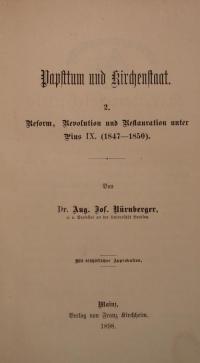 Zur Kirchengeschichte des XIX. Jahrhunderts Bd. 2