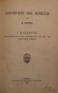 Geschichte der Hebräer. Bd 1