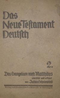Das Neue Testament Deutsch. Neues Göttinger Bibelwerk