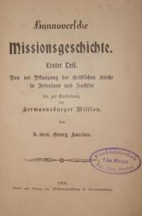 Hannoversche Missiongeschichte