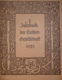 Jahrbuch der Luther-Gesellschaft