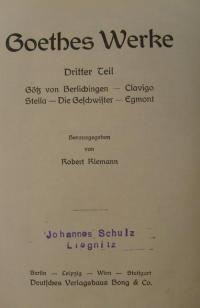 Goethes Werke Bd. III