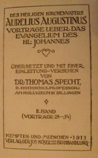 Bibliothek der Kirchenväter. Aureliu Augustinus Bd. 5