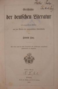 Geschichte der deutschen Literatur