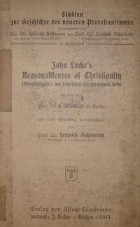 John Locke’s Reasonableness of Christianity