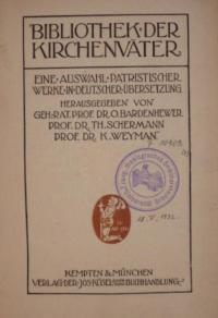 Bibliotek der Kirchenväter – Frühchristliche Apologeten und Märtyrerakten Bd. II