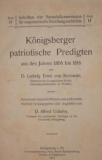 Königsberger patriotische Predigten