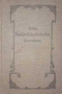 Kleines Handbuch der deutschen Synonymen