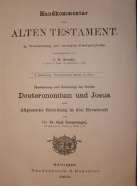 Handkommentar zum Alten Testament  Bd. 3