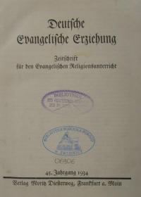 Deutsche Evangelische Erziehung
