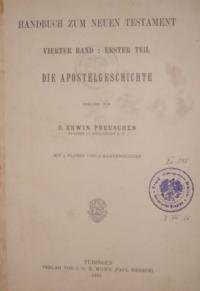 Handbuch zum Neuen Testament Bd. 4