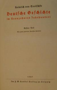 Deutsche Geschichte im Neunzehnten Jahrhundert Th. 1
