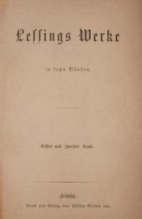 Lessings Werke Bd. 1-2