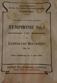 Op. 21. Symphonie No 1 C dur