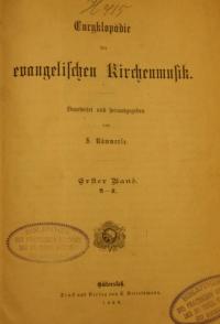 Encyklopedie der evangelischen Kirchenmusik