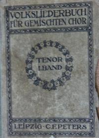 Volksliederbuch für gemischten Chor - Tenor