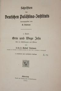 Schriften des Deustchen Palästina-Instituts Bd. 1: Orte und Wege Jesu