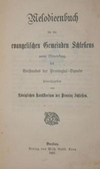 Melodienbuch für die evangelischen Gemeinden Schlesiens