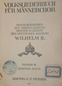 Volksliederbuch für Männerchor