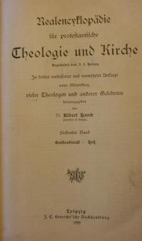 Realencyklopädie für protestantische Theologie und Kirche Bd. 7