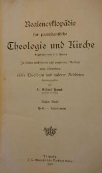 Realencyklopädie für protestantische Theologie und Kirche Bd. 8