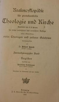 Realencyklopädie für protestantische Theologie und Kirche Bd. 22