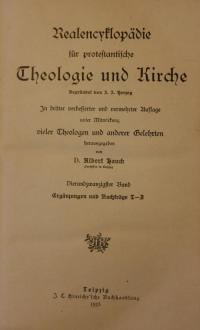 Realencyklopädie für protestantische Theologie und Kirche Bd. 24
