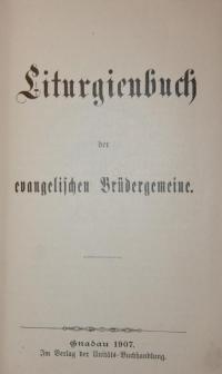 Liturgienbuch der evangelischen Brüdergemeine