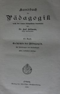 Handbuch der Pädagogik Bd. III