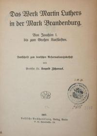 Das Werk Martin Luthers in der Mark Brandenburg