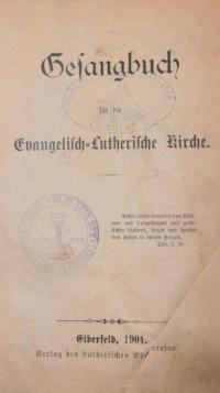 Gesangbuch für die evangelisch-lutherische Kirche