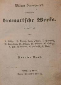 Sämtliche dramatische Werke Bd. 9
