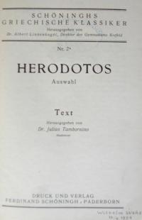 Herodotos. Auswahl