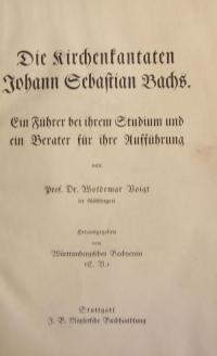 Die Kirchenkantaten Johann Sebastian Bachs