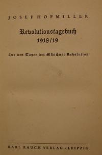 Revolutionstagebuch 1918/19