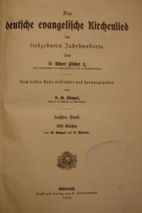 Das deutsche evangelische Kirchenlied - Bibliographie
