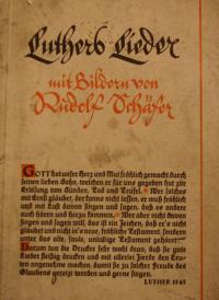 Luthers Lieder Mit Bildern von Rudolf Schäfer
