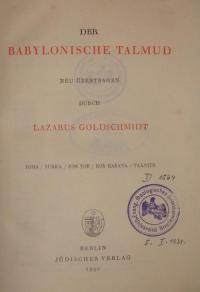Der Babylonische Talmud